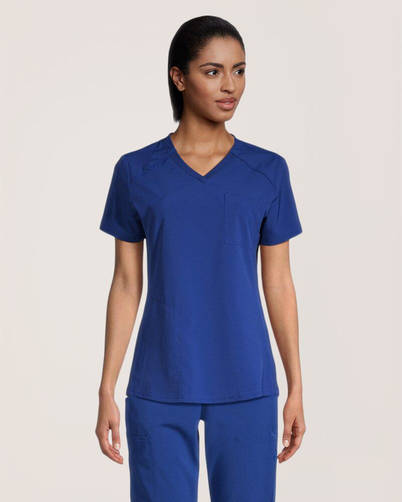Scrubletics Women's V Neck Scrub Top
