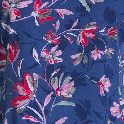 Haut d'uniforme médical de Health Pro à encolure en V avec imprimé pour femmes