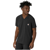 Carhartt Men's Cross Flex V Neck Scrub Top Front_Angled_Left