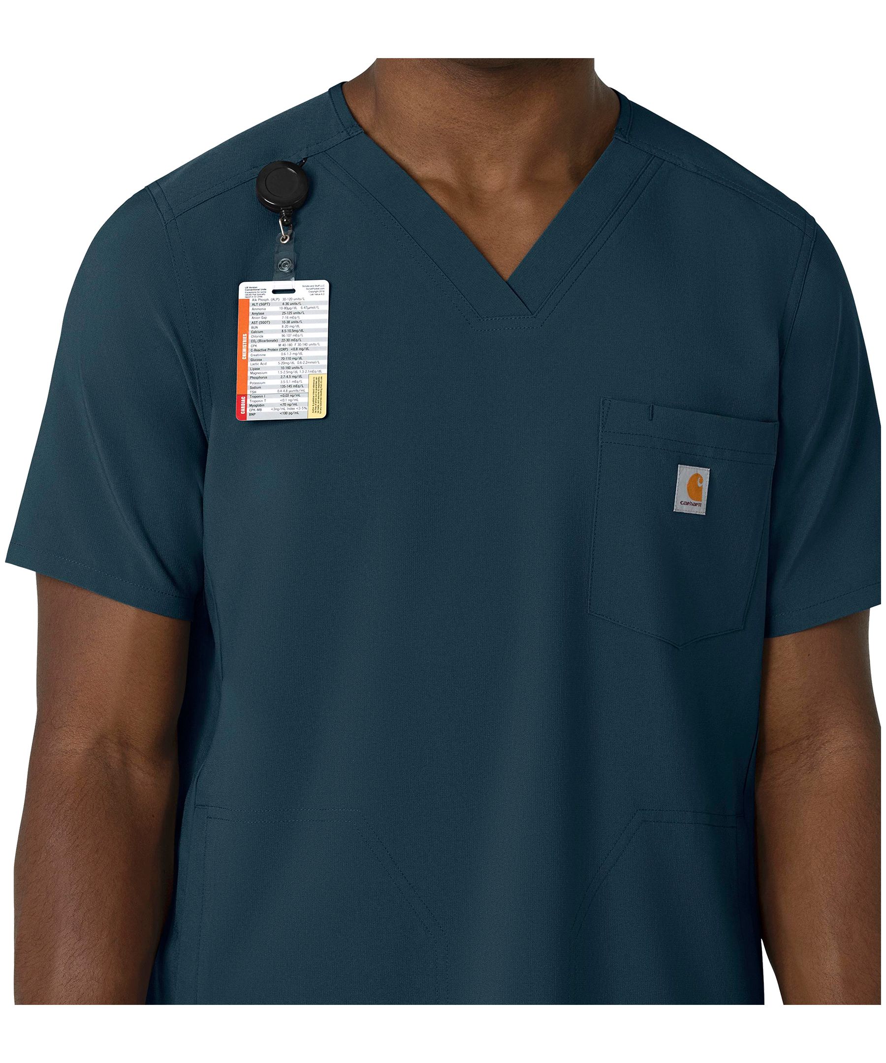 Carhartt Men's Cross Flex V Neck Scrub Top