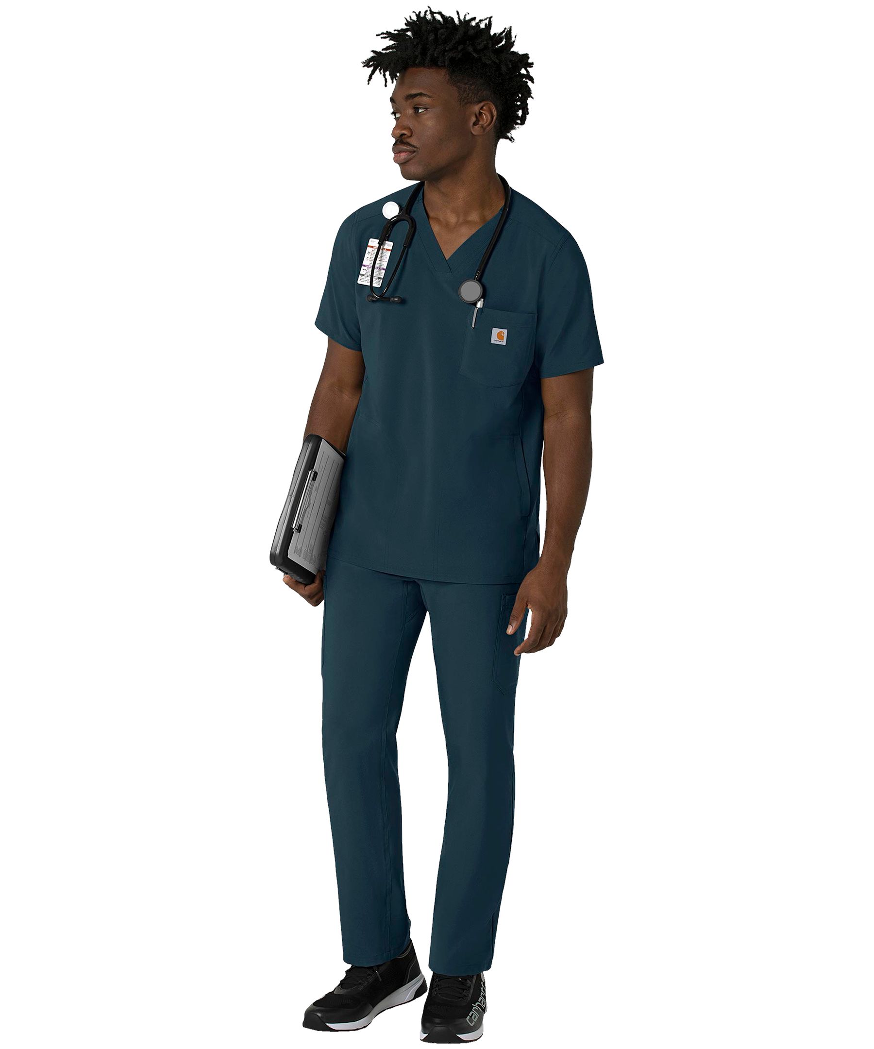 Carhartt Men's Cross Flex V Neck Scrub Top