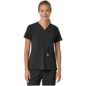 Carhartt Women'sCross Flex Modern Fit Scrub Top
