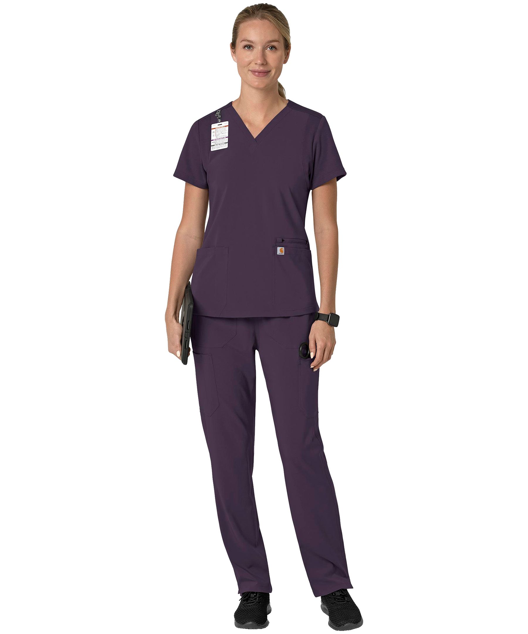 Carhartt Women's Cross Flex Modern Fit Scrub Top