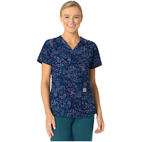 Haut d'uniforme médical de coupe moderne pour femmes, Cross Flex, Carhartt Front_Flat