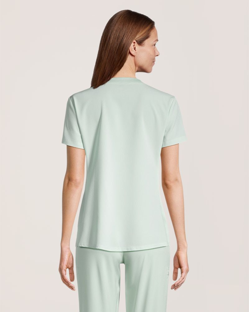 Scrubletics Women's V-Neck Chest Pocket Scrub Top