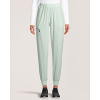 Pantalon d’uniforme médical de style jogging pour femmes, Scrubletics Front_Flat