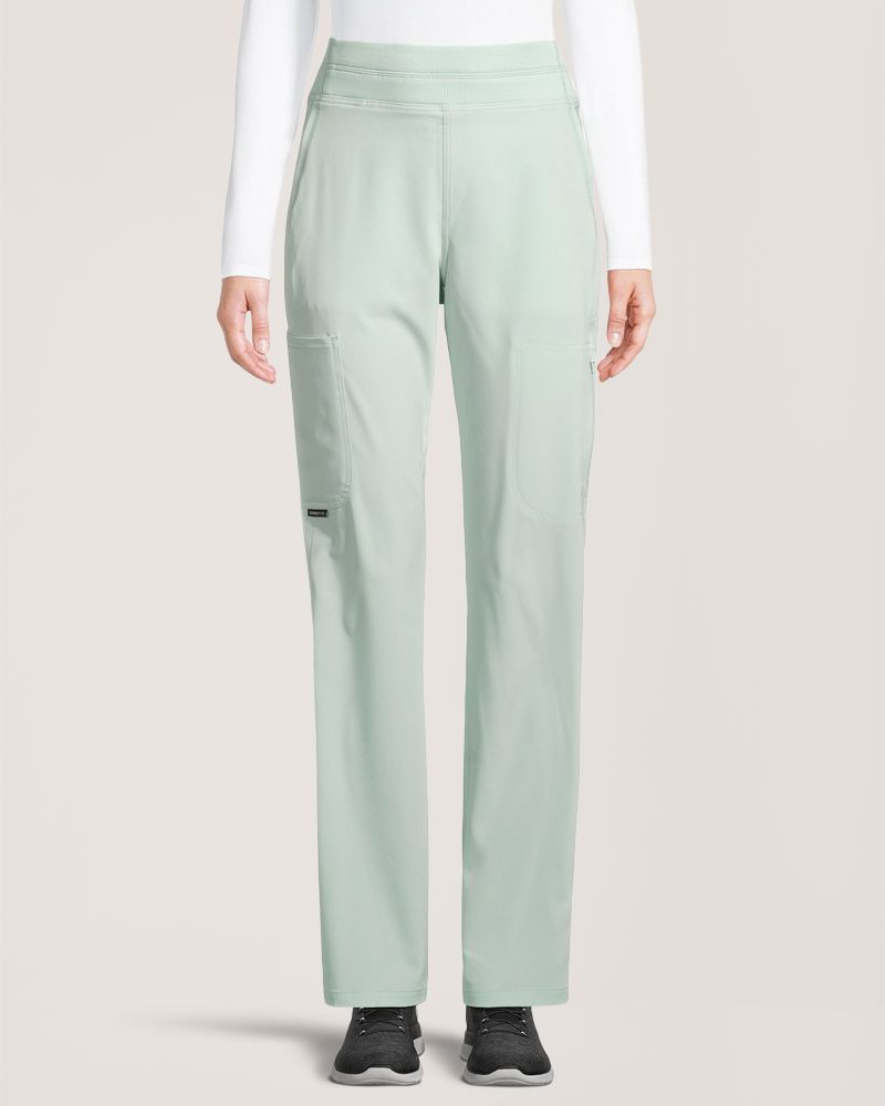 Pantalon d'uniforme médical à la taille de style yoga pour femmes, Scrubletics