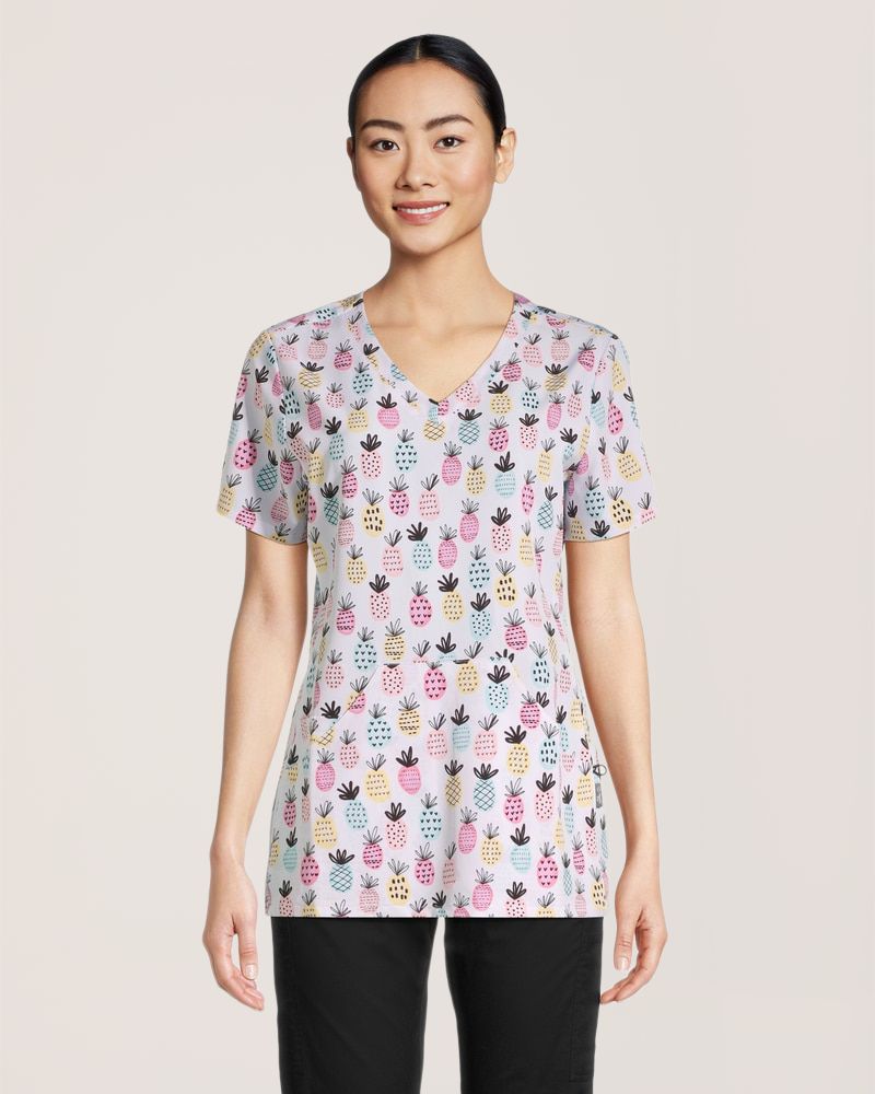 Haut d’uniforme médical à encolure en V pour femmes, Health PRO