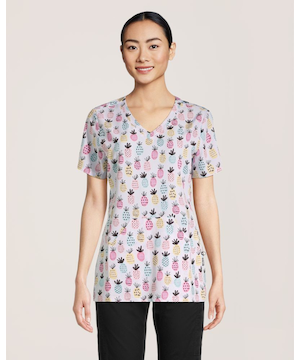Health PRO Women's V Neck Scrub Top