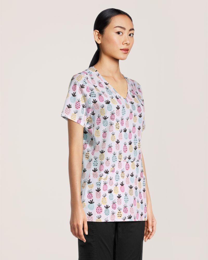 Haut d’uniforme médical à encolure en V pour femmes, Health PRO