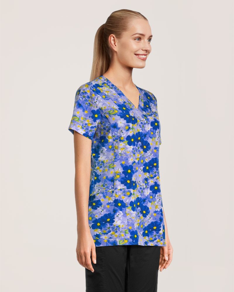 Health PRO Women's V Neck Scrub Top