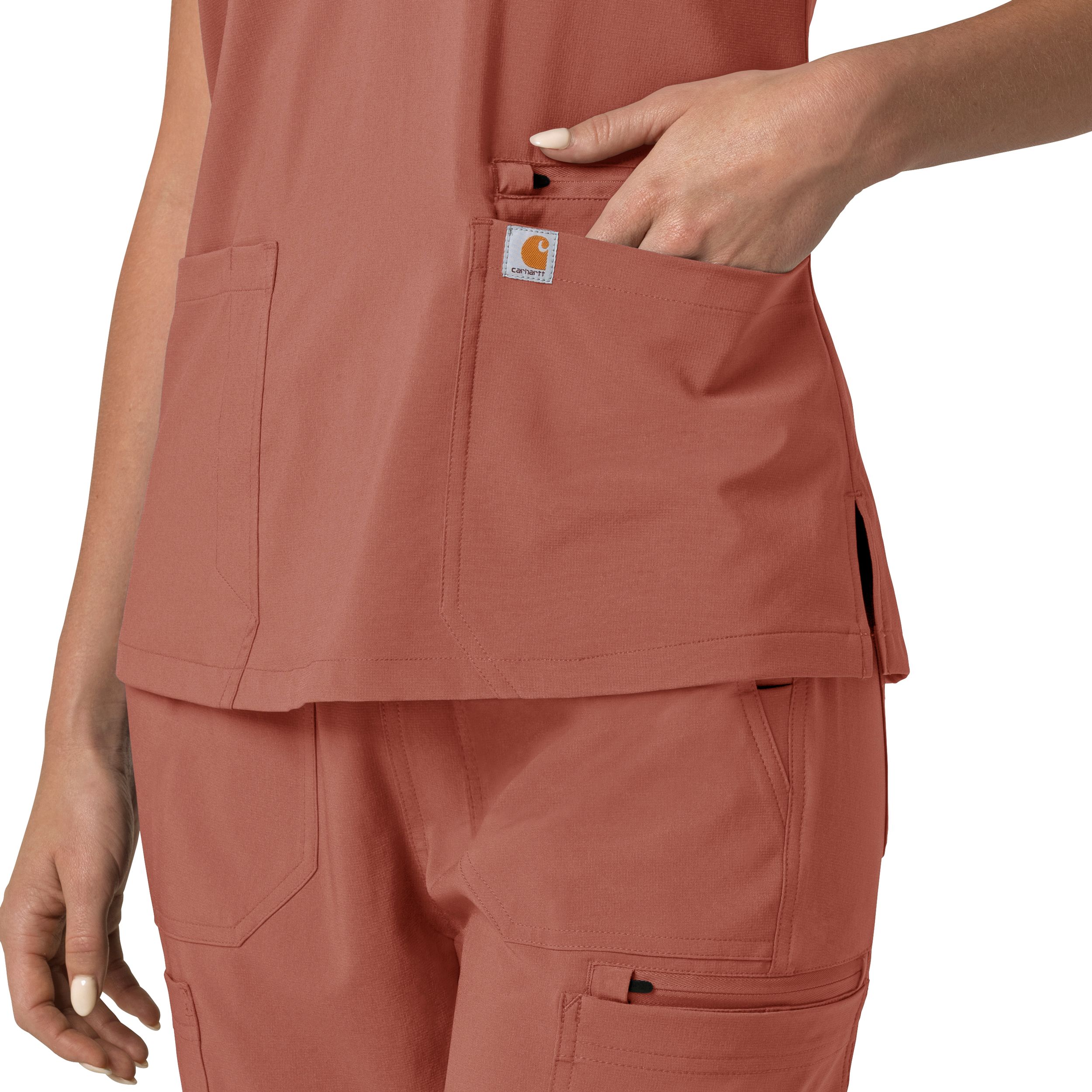 Carhartt Women's Cross Flex Modern Fit Scrub Top