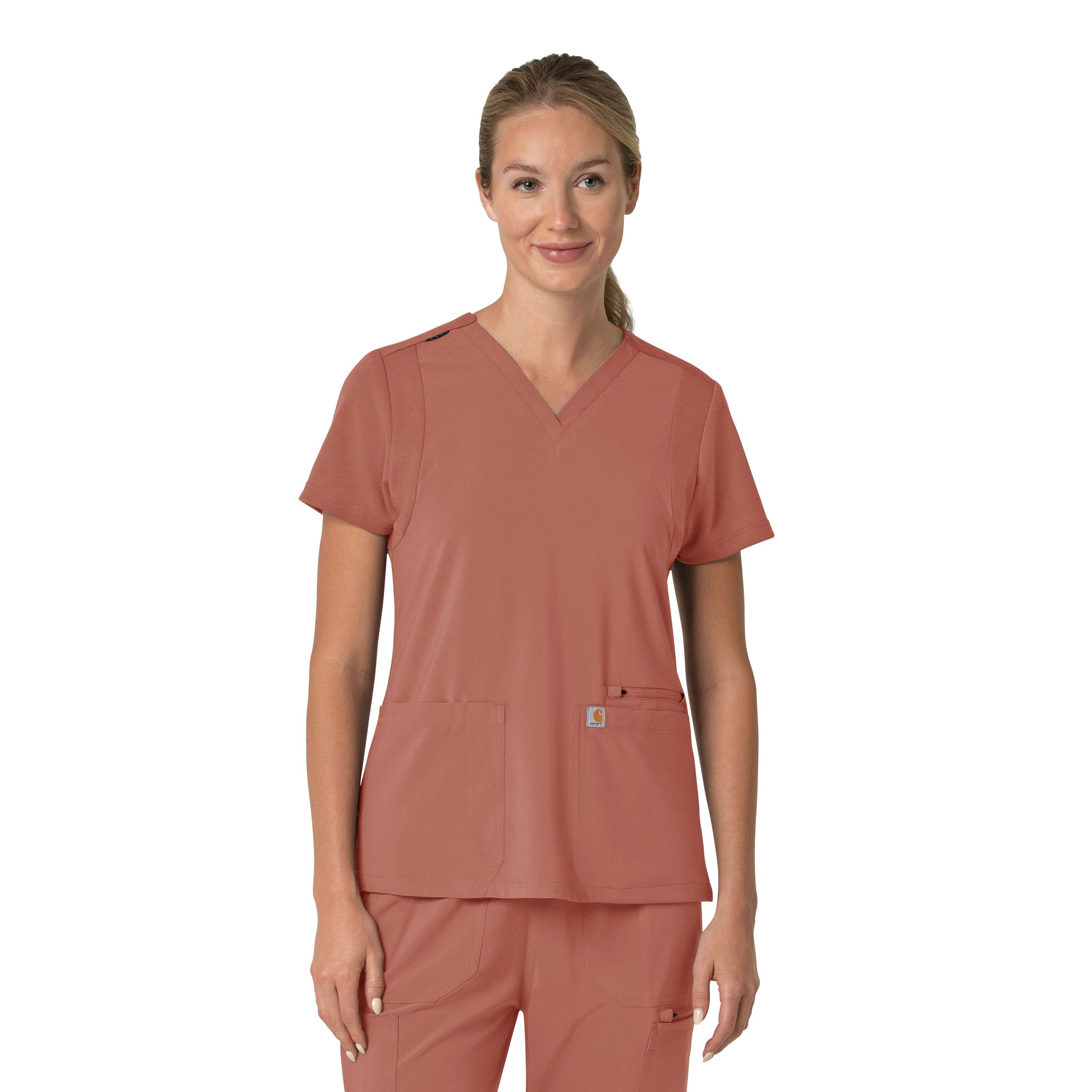 Carhartt Women's Cross Flex Modern Fit Scrub Top