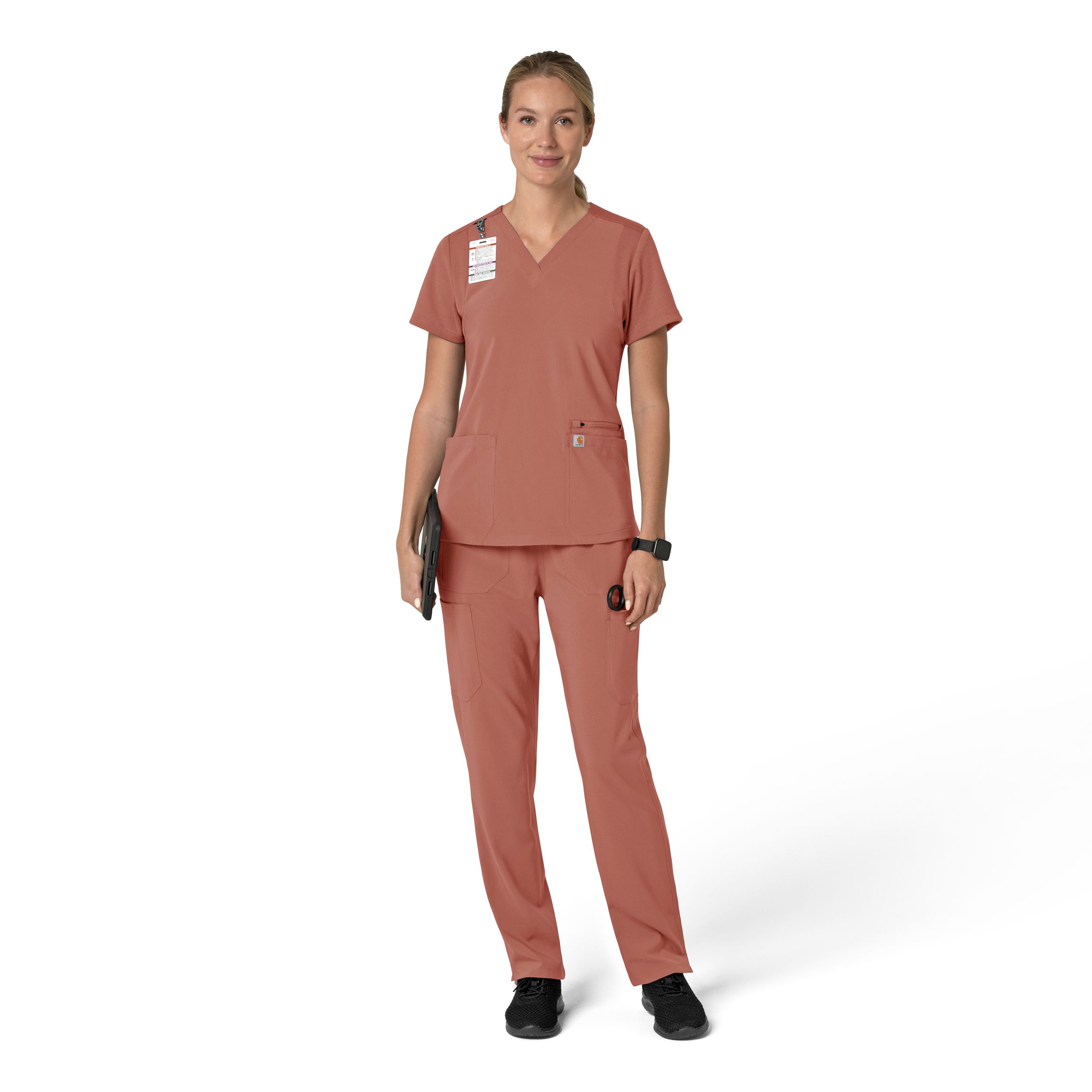 Carhartt Women's Cross Flex Modern Fit Scrub Top
