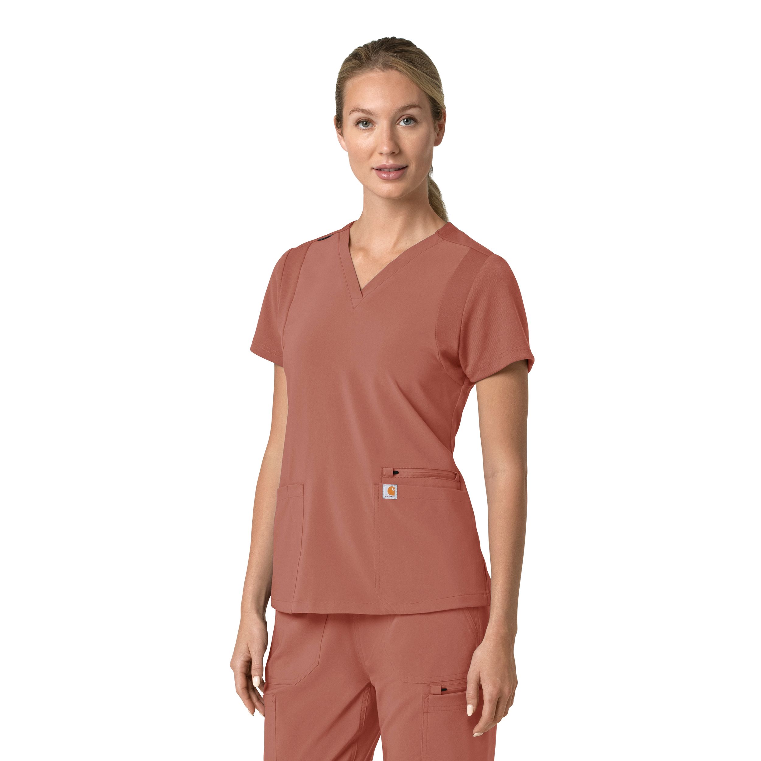 Carhartt Women's Cross Flex Modern Fit Scrub Top
