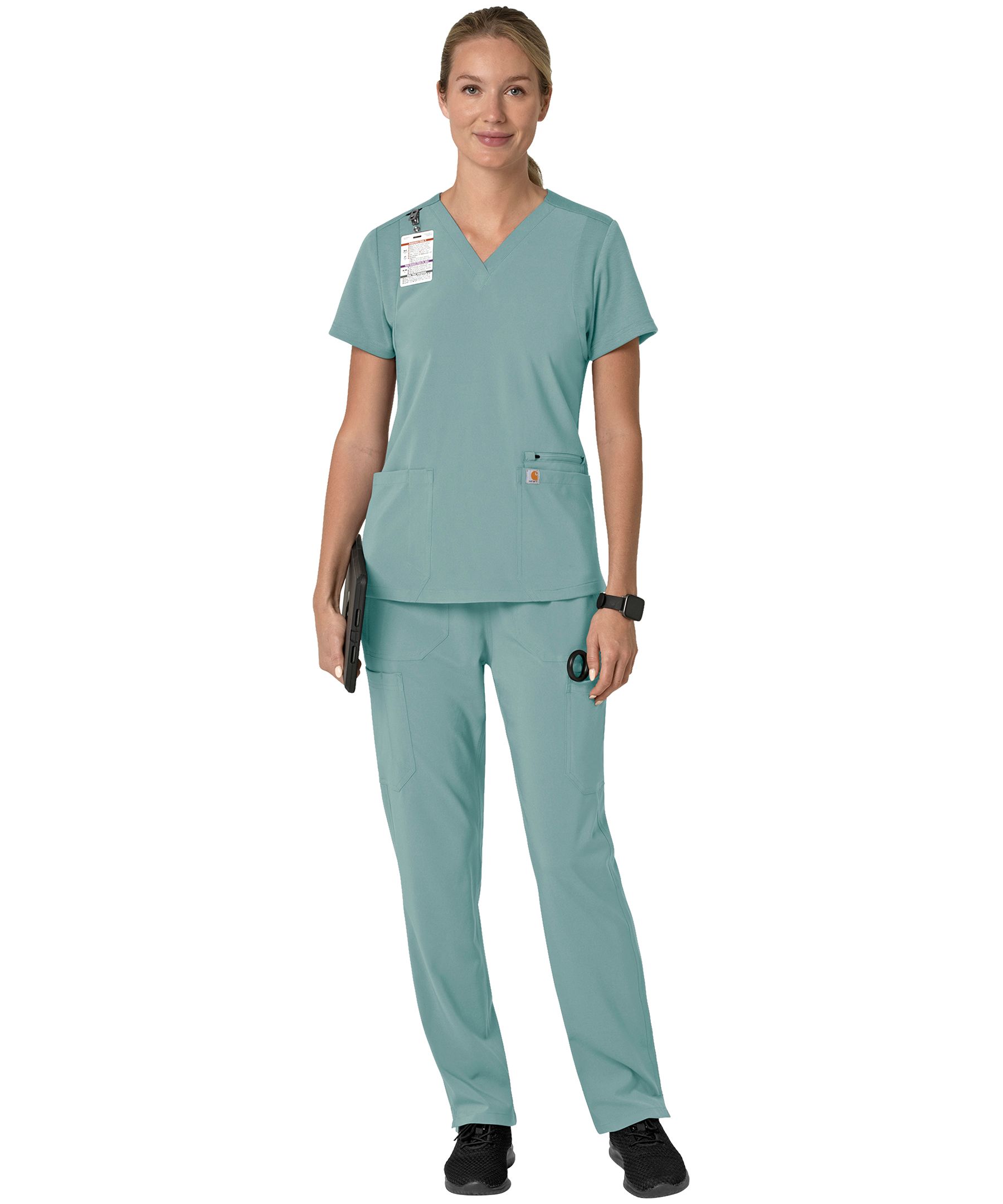 Carhartt Women's Cross Flex Modern Fit Scrub Top