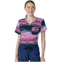 Carhartt Women's Cross Flex Print Scrub Top