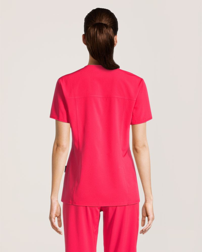 Scrubletics Women's Knit Panel Scrub Top