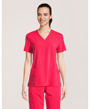 Haut d’uniforme médical à panneaux en tricot pour femmes, Scrubletics