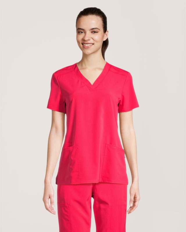 Haut d’uniforme médical à panneaux en tricot pour femmes, Scrubletics