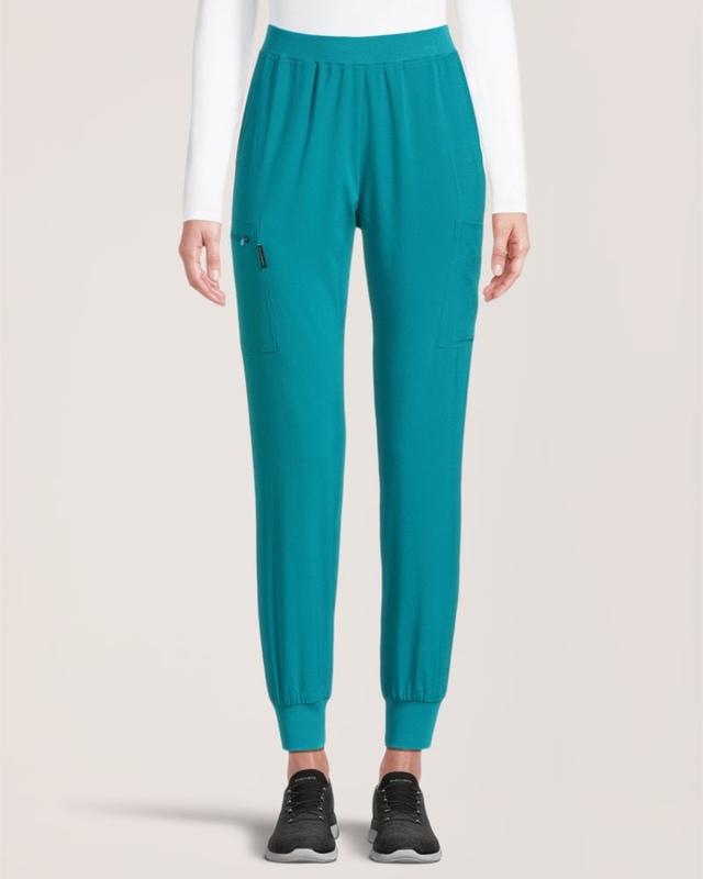 Pantalon d'uniforme médical de style jogging extensible dans 4 sens pour femmes, Scrubletics