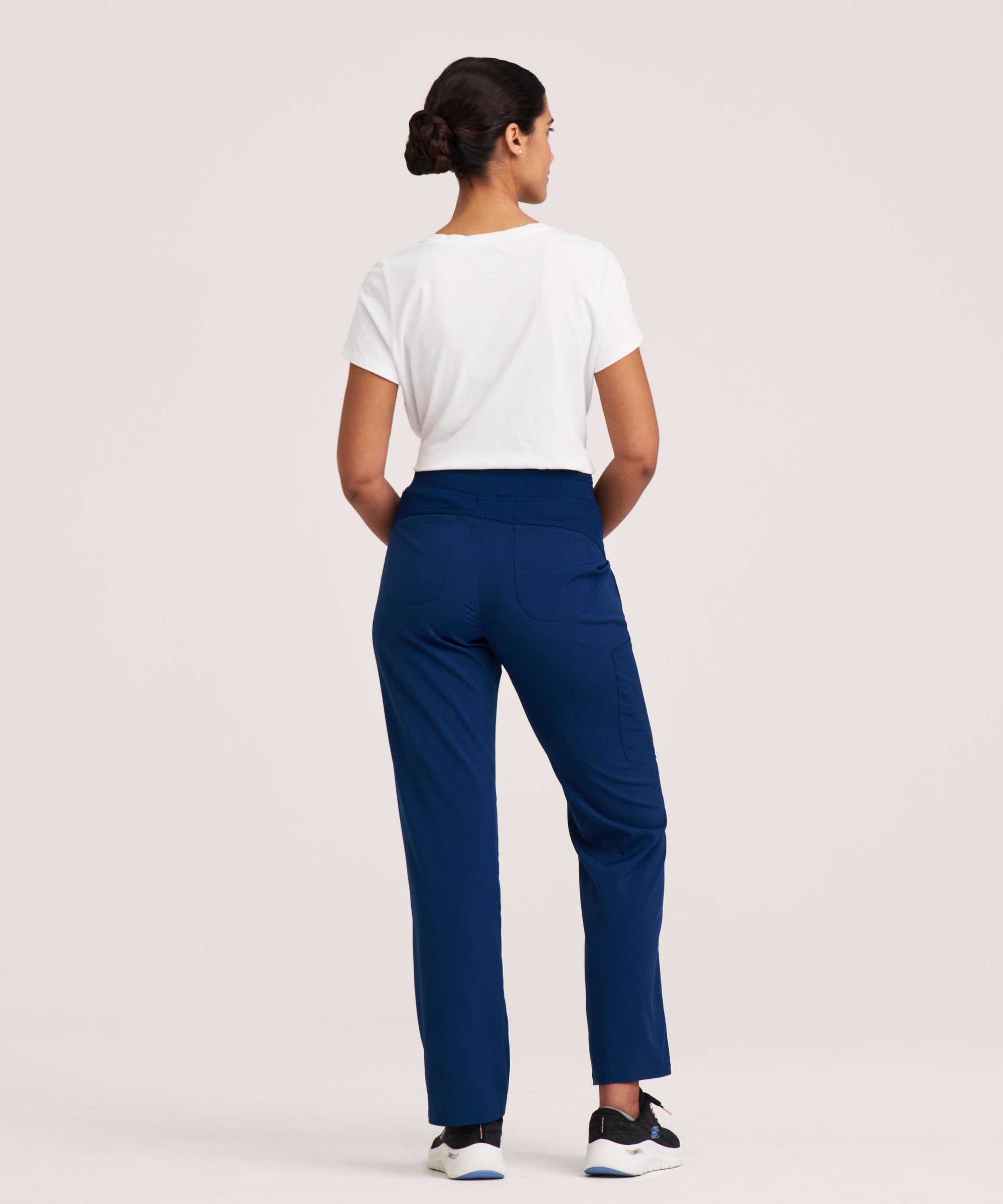 Pantalon d'uniforme médical cargo à taille yoga pour femmes, Scrubletics