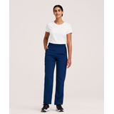 Scrubletics Women's Yoga Waist Cargo Scrub Pants Front_Flat
