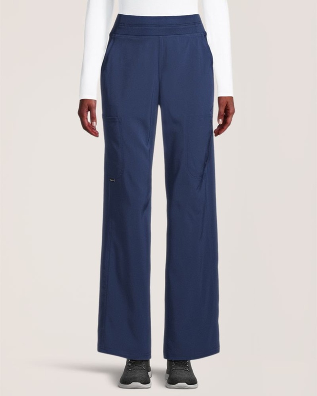 Pantalon d'uniforme médical cargo à taille yoga pour femmes, Scrubletics