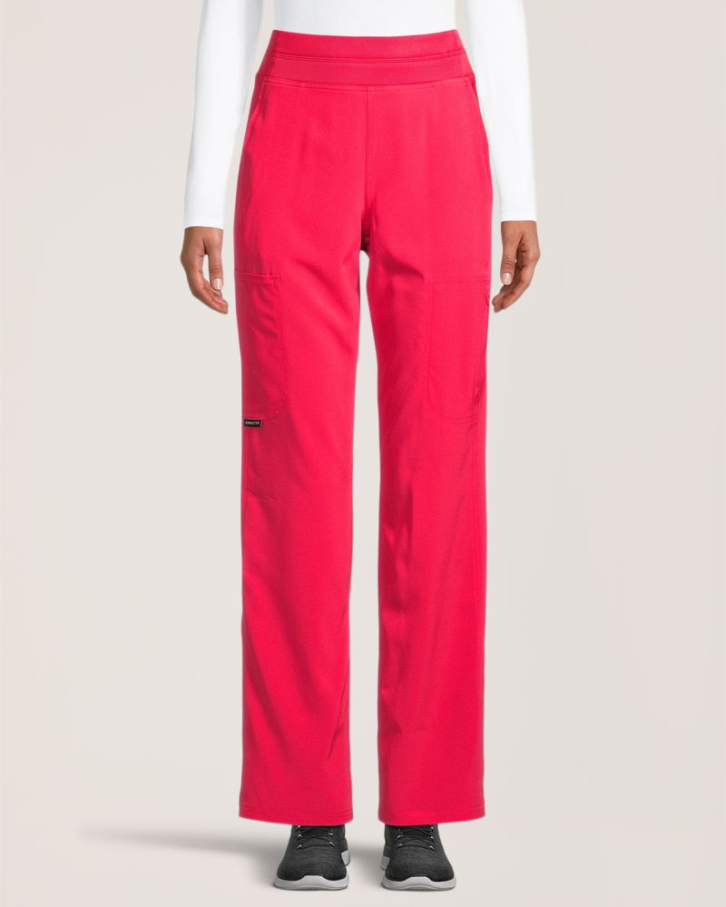 Pantalon d'uniforme médical cargo à taille yoga pour femmes, Scrubletics