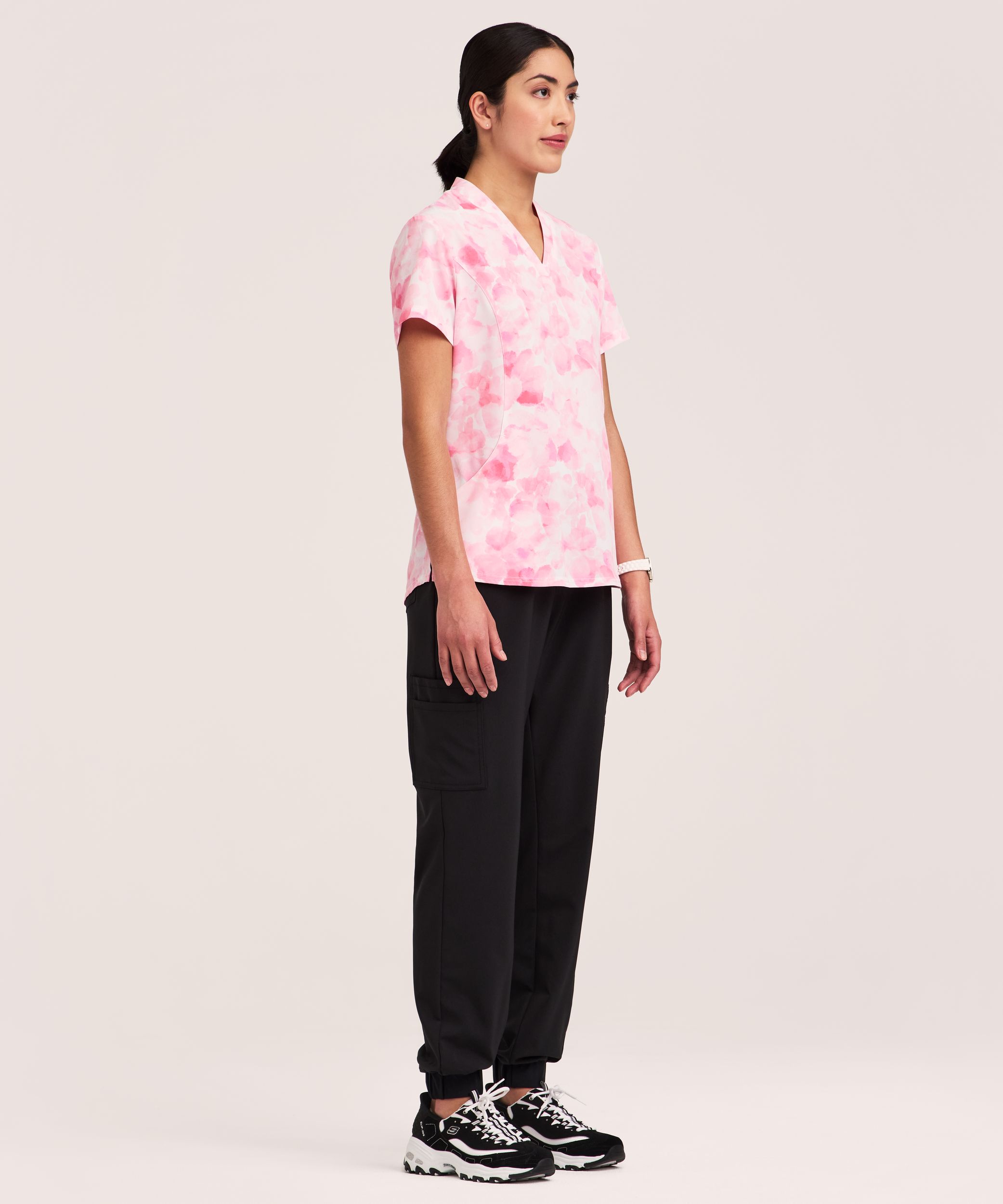 Haut d'uniforme médical à encolure en V pour femmes, Health Pro