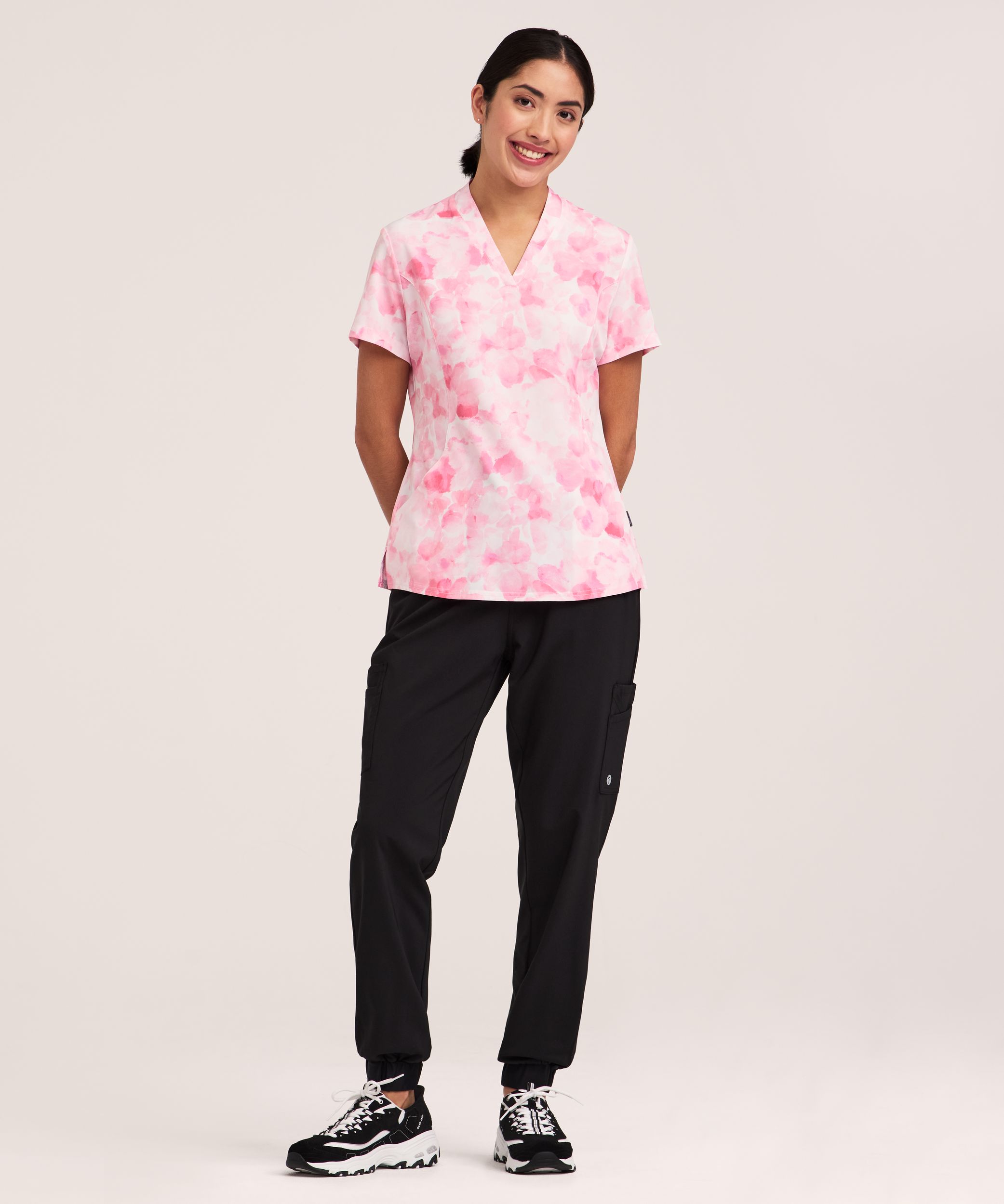 Haut d'uniforme médical à encolure en V pour femmes, Health Pro