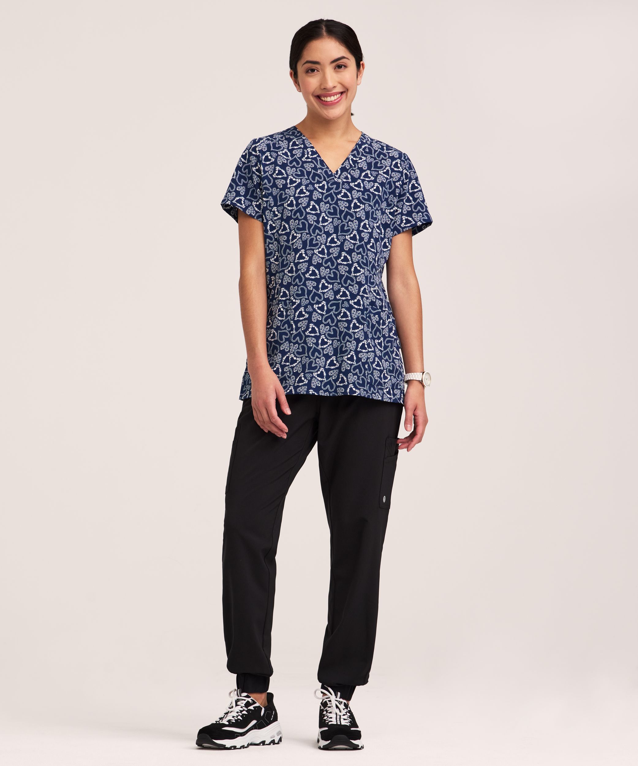 Haut d'uniforme médical à encolure en V pour femmes, Health Pro