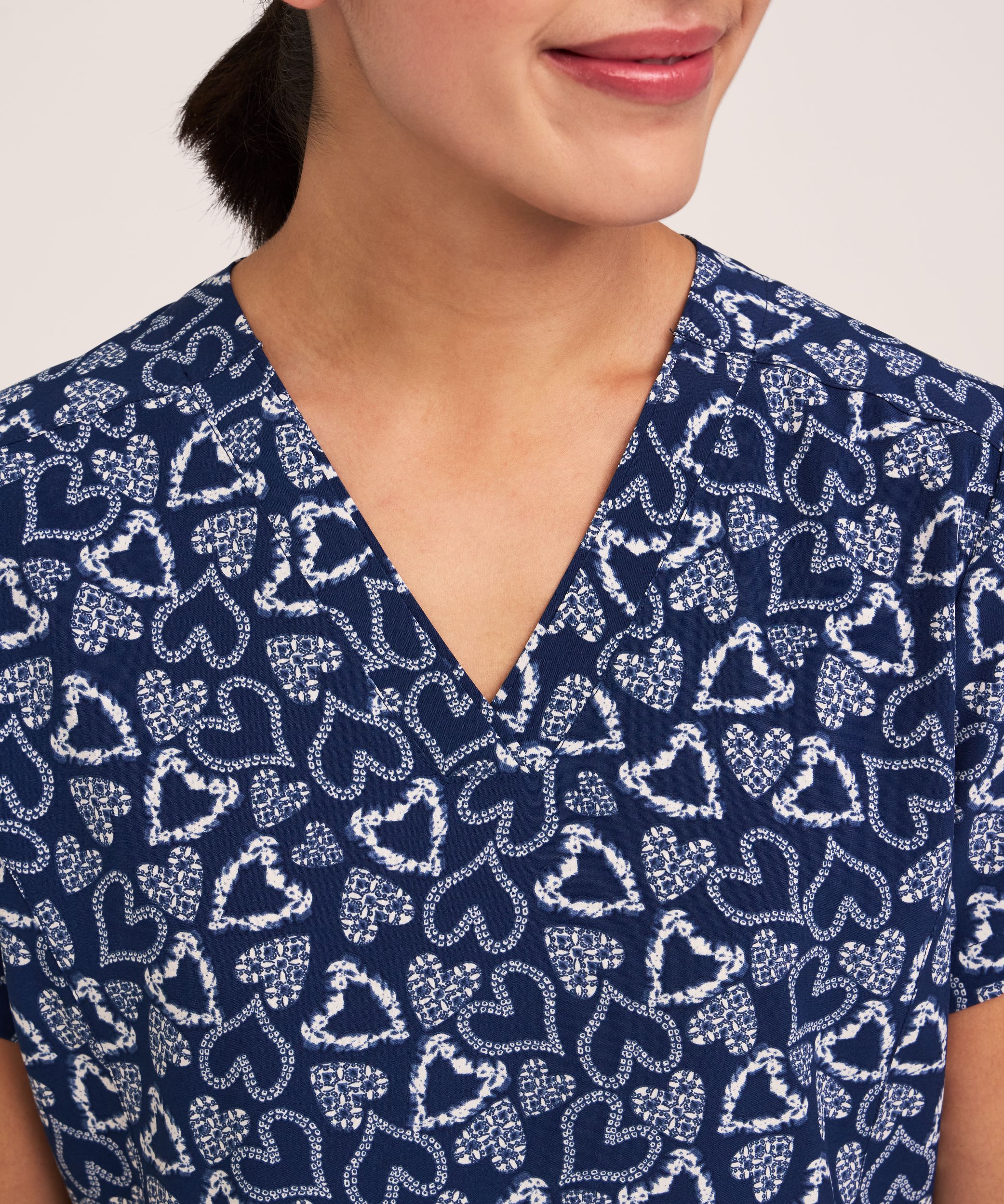 Haut d'uniforme médical à encolure en V pour femmes, Health Pro