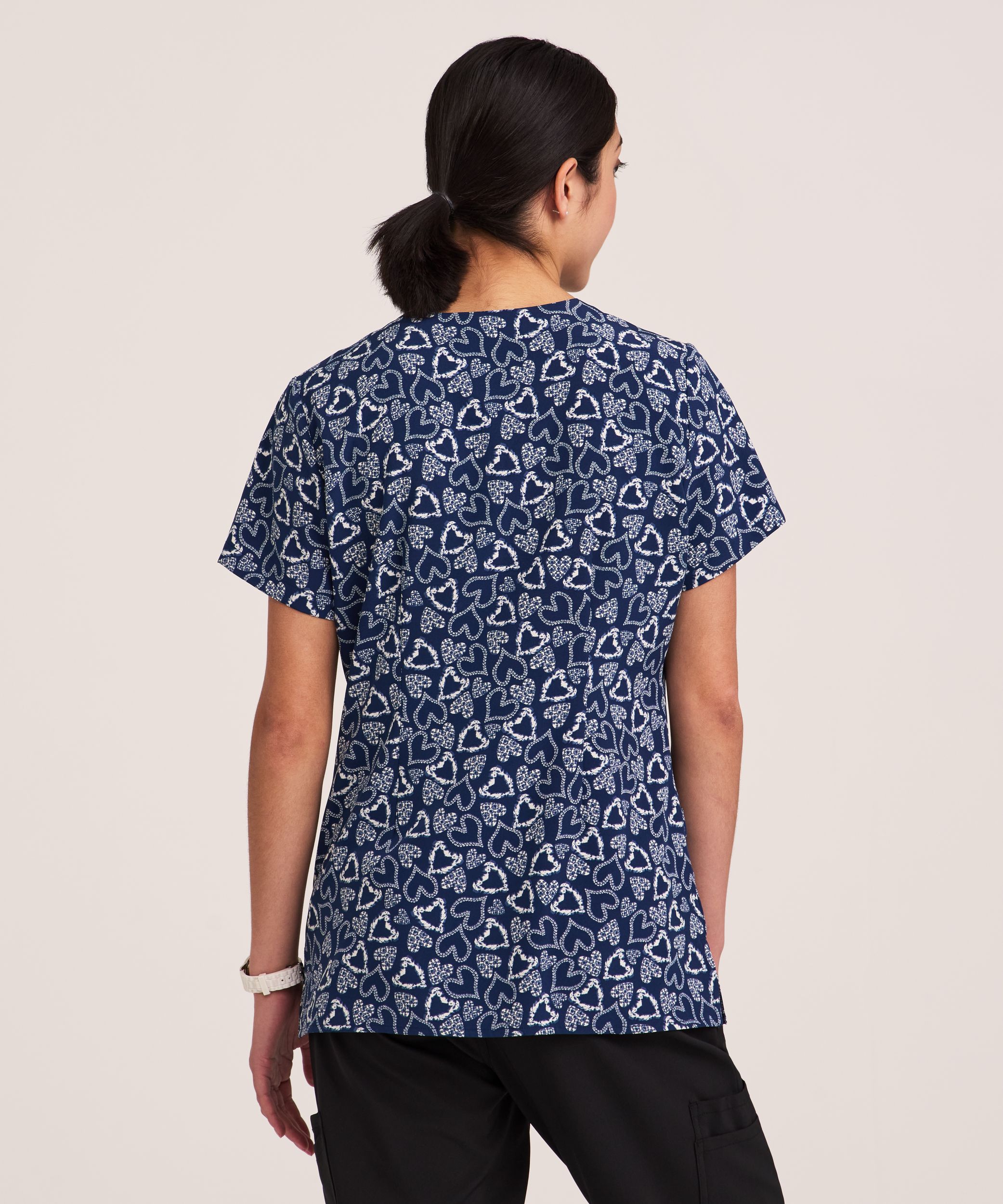 Haut d'uniforme médical à encolure en V pour femmes, Health Pro