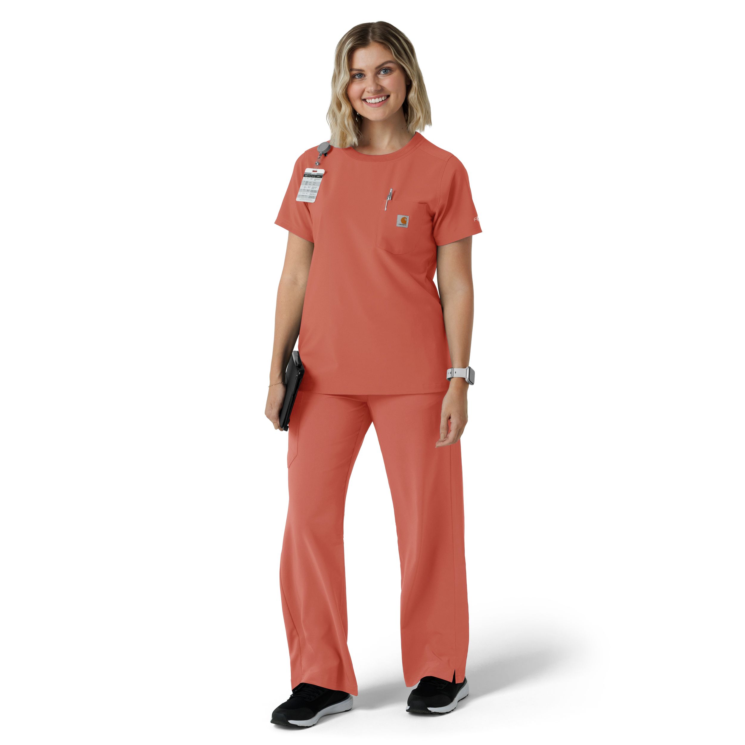 Carhartt Women's Cross Flex Crewneck Scrub Top
