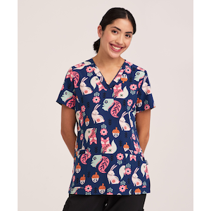 Health Pro Women's V-Neck Scrub Top
