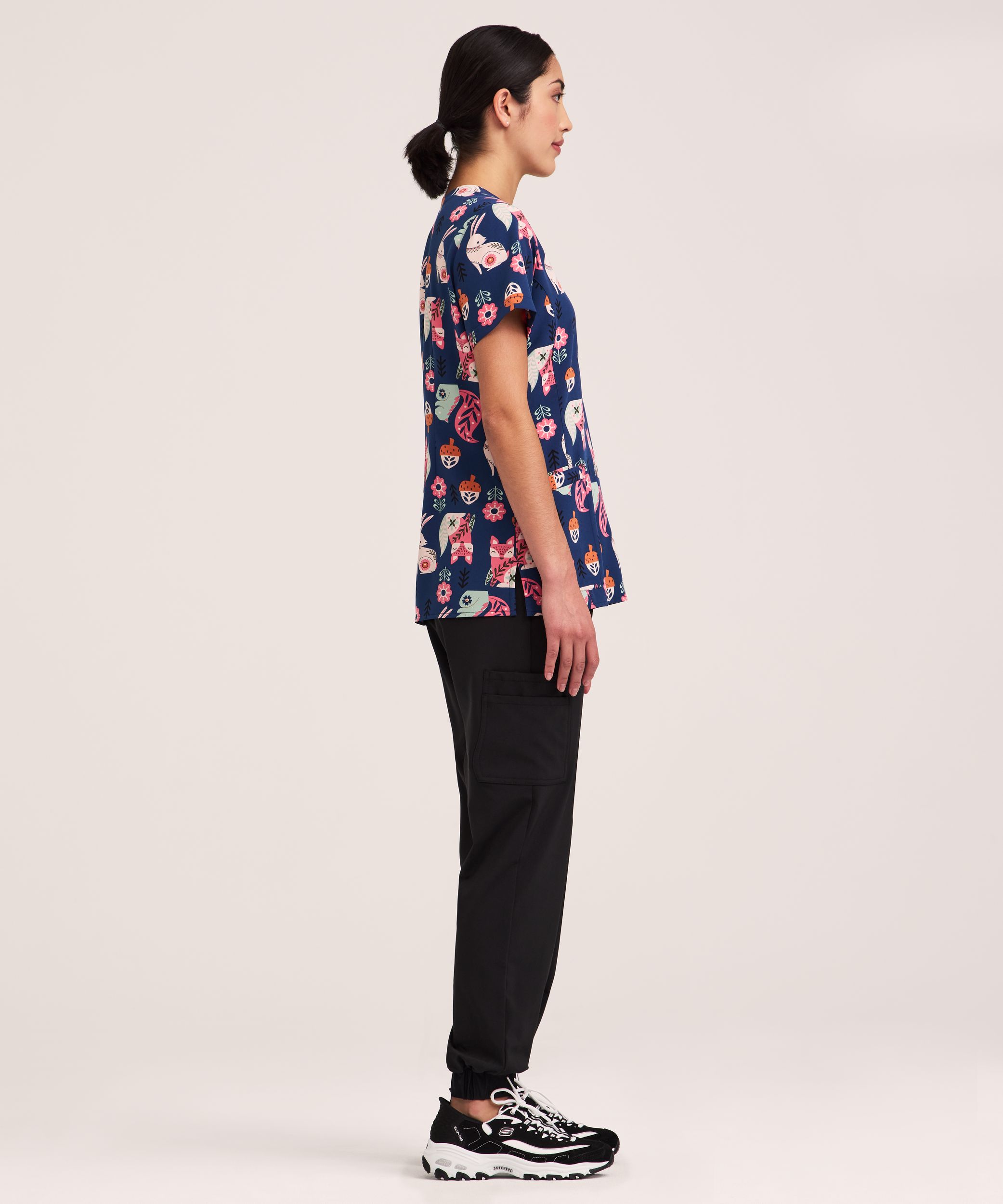 Haut d'uniforme médical à encolure en V pour femmes, Health Pro