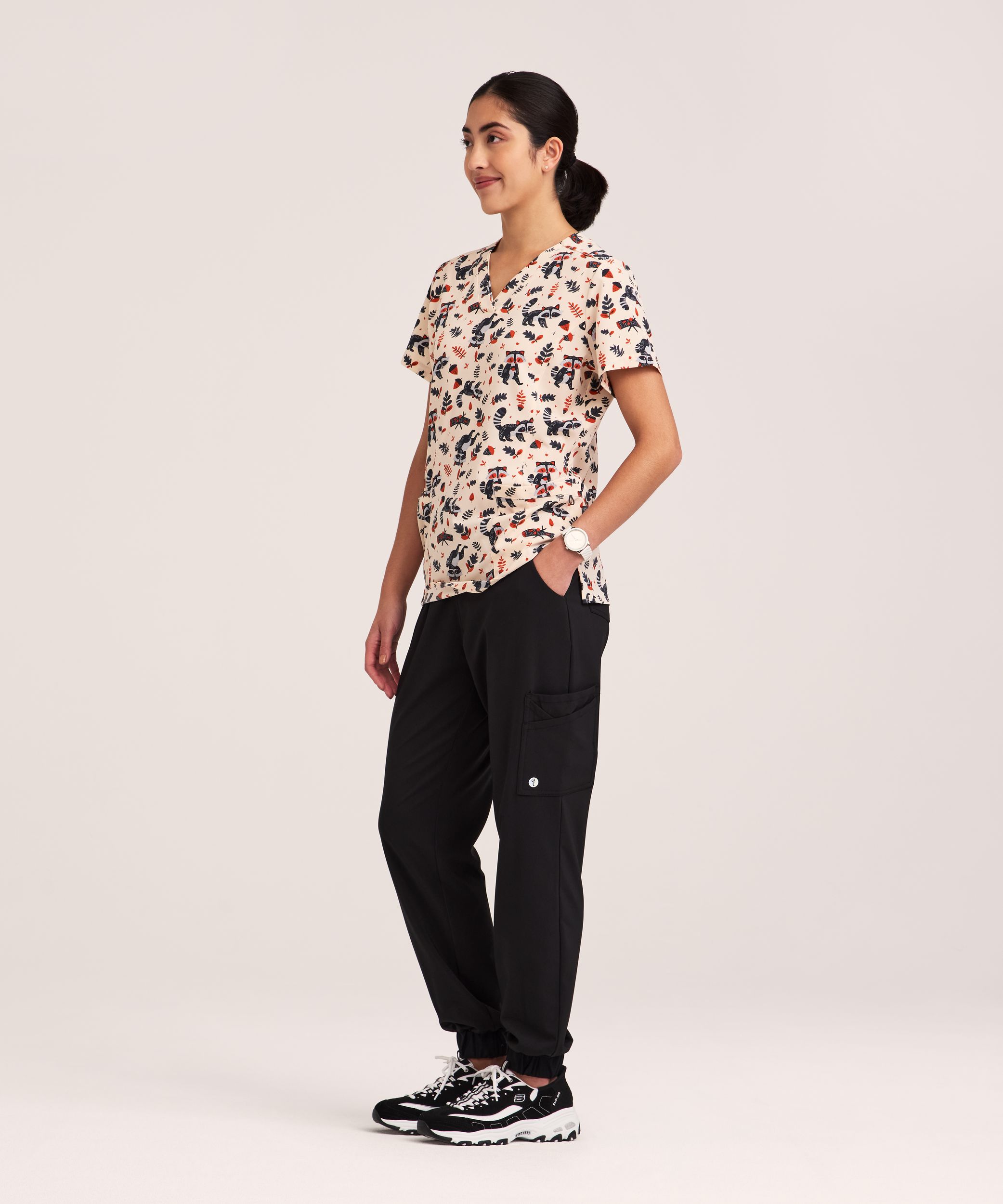 Haut d’uniforme médical à encolure en V pour femmes, Health Pro