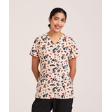 Haut d’uniforme médical à encolure en V pour femmes, Health Pro Front_Flat