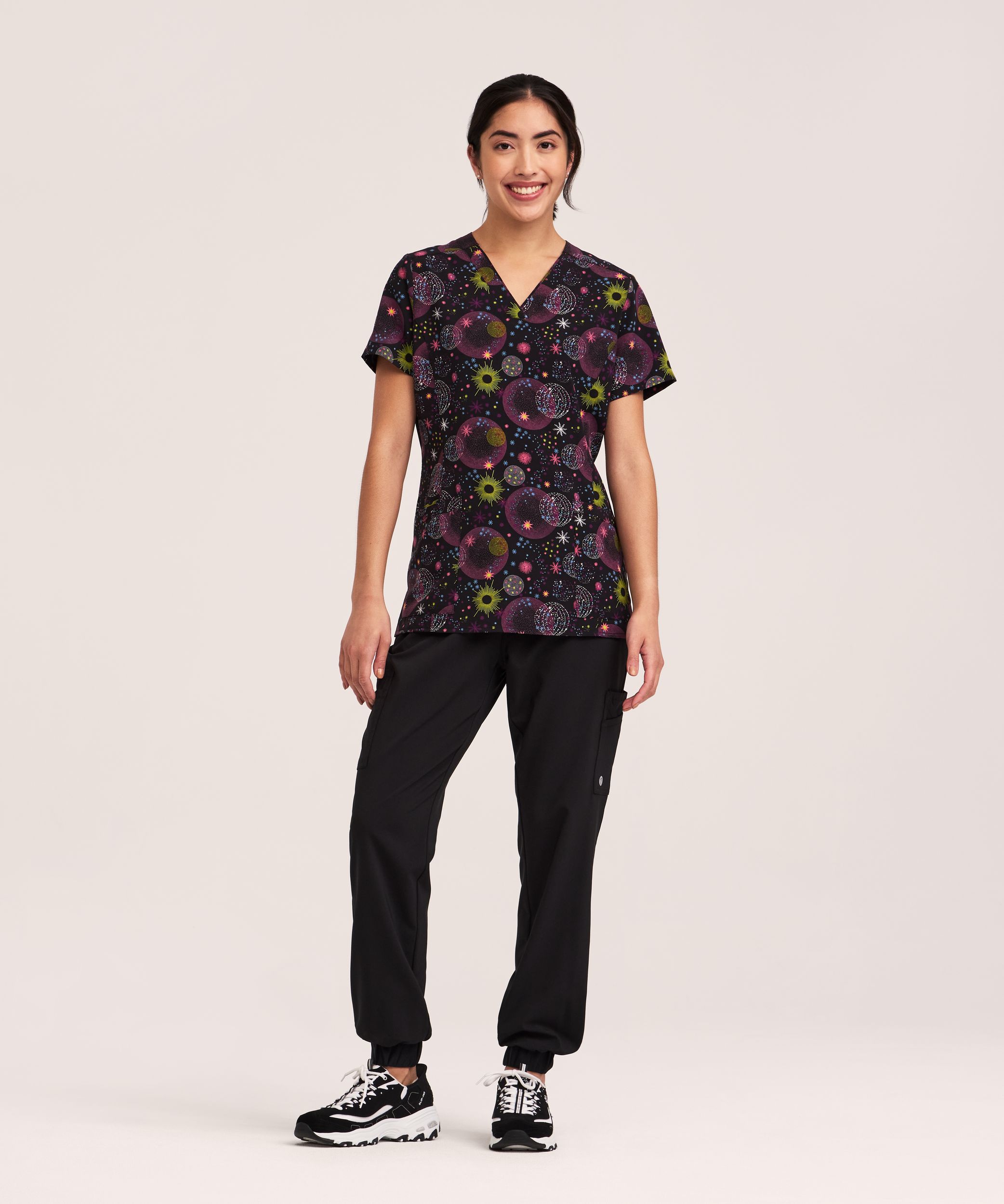 Haut d’uniforme médical à encolure en V pour femmes, Health Pro