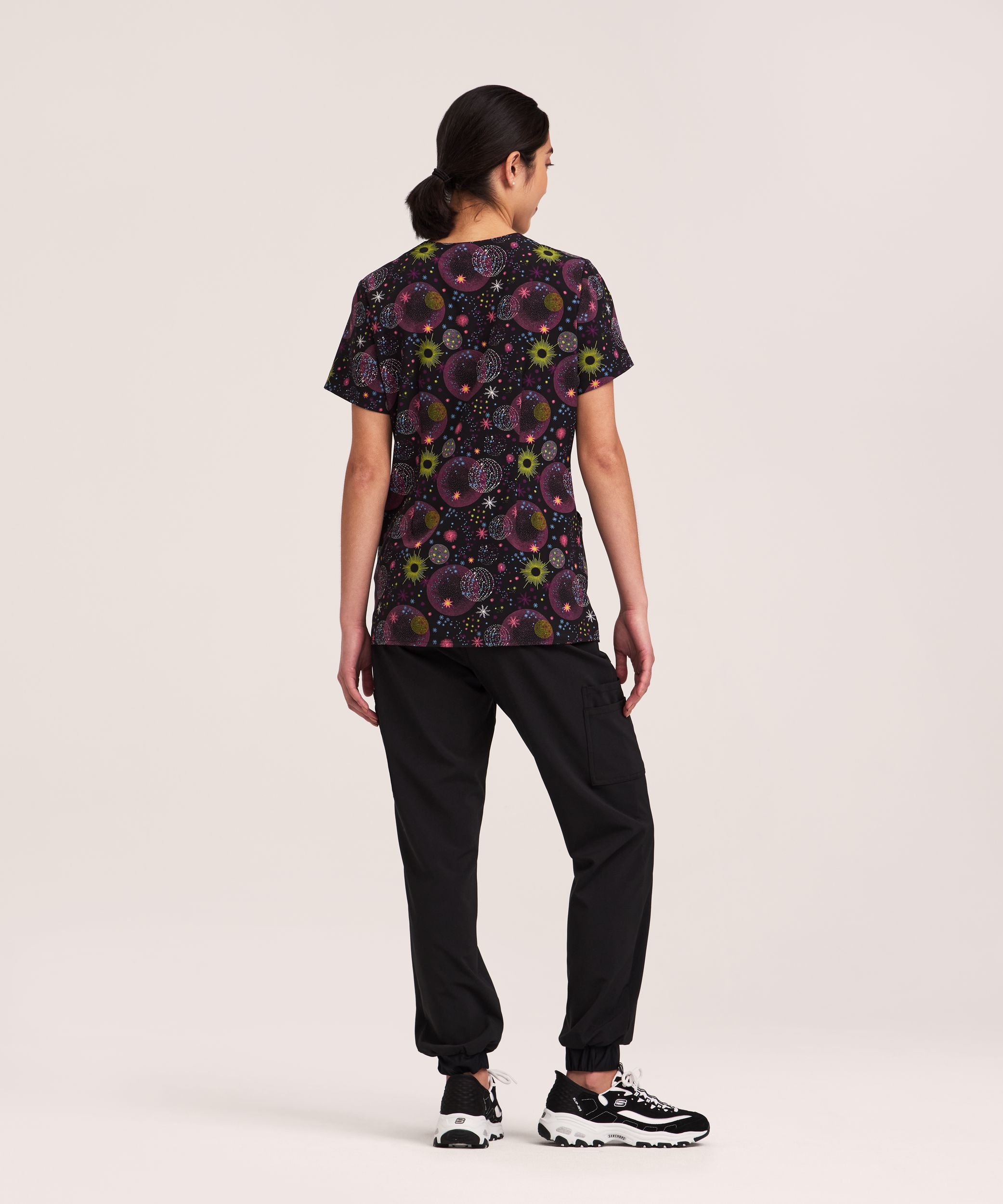 Haut d’uniforme médical à encolure en V pour femmes, Health Pro