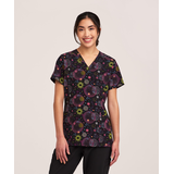 Health Pro Women's V-Neck Scrub Top Front_Flat
