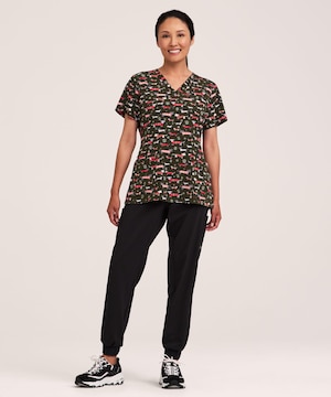 Health Pro Women's V-Neck Scrub Top