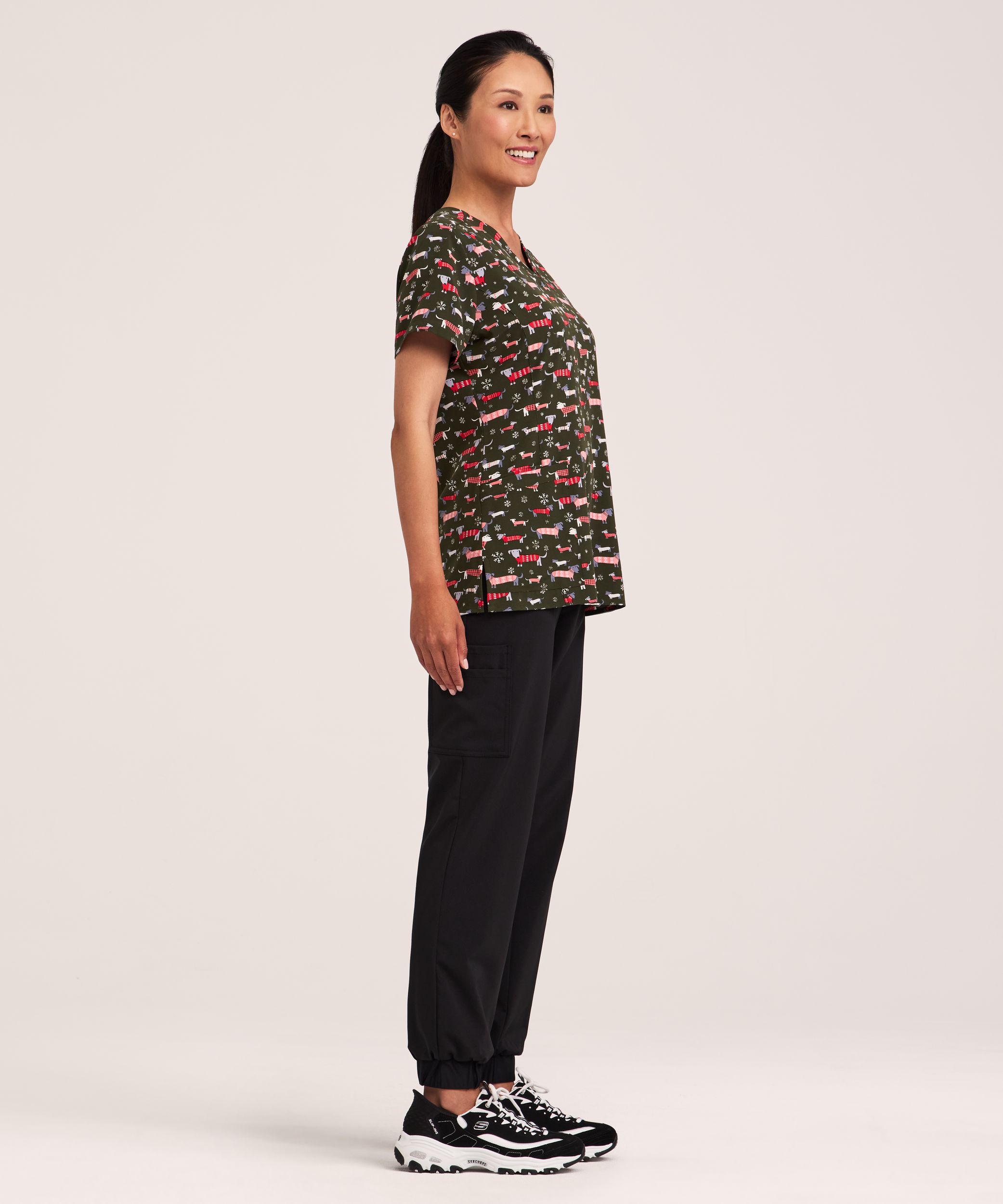 Haut d’uniforme médical à encolure en V pour femmes, Health Pro