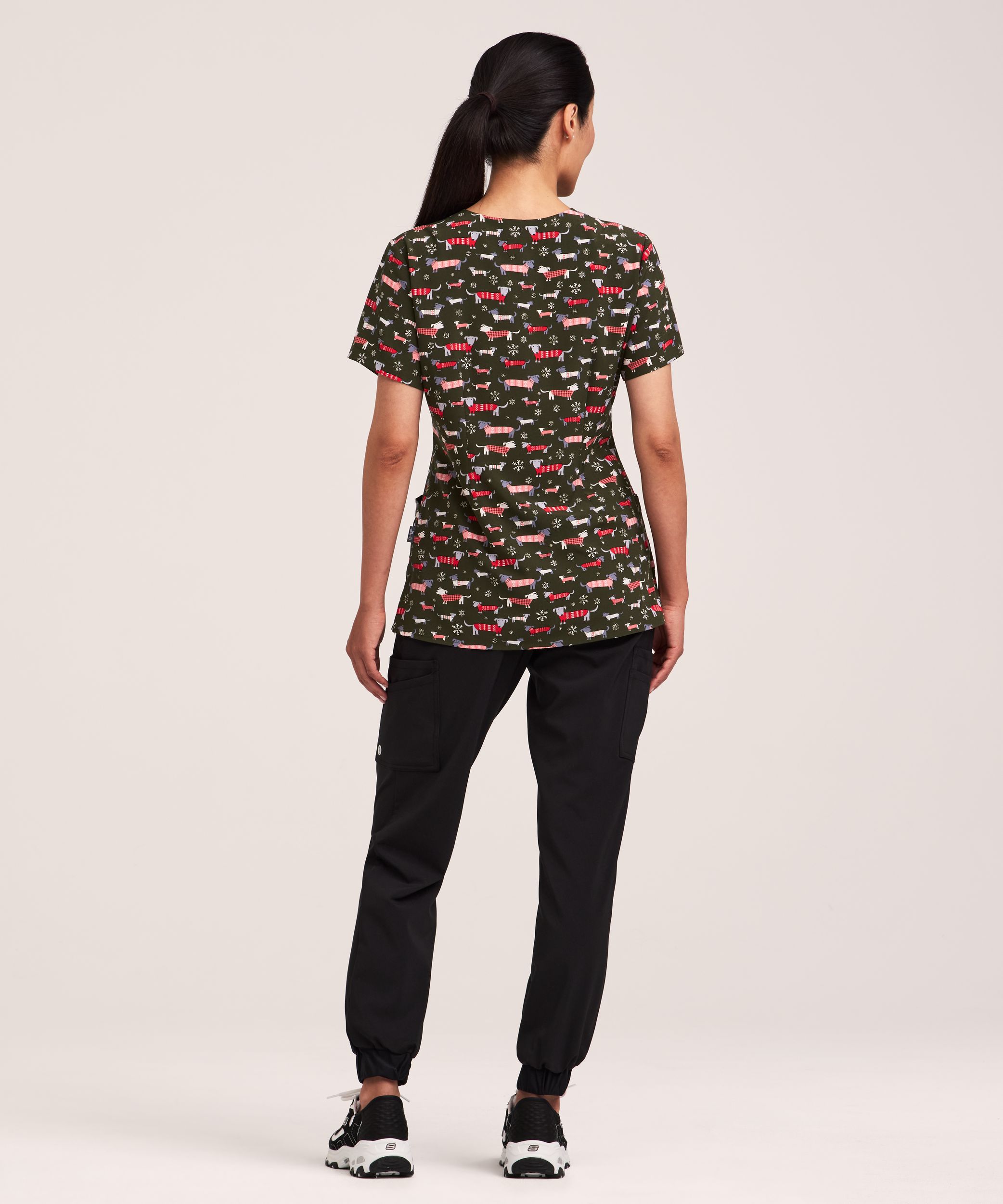 Haut d’uniforme médical à encolure en V pour femmes, Health Pro