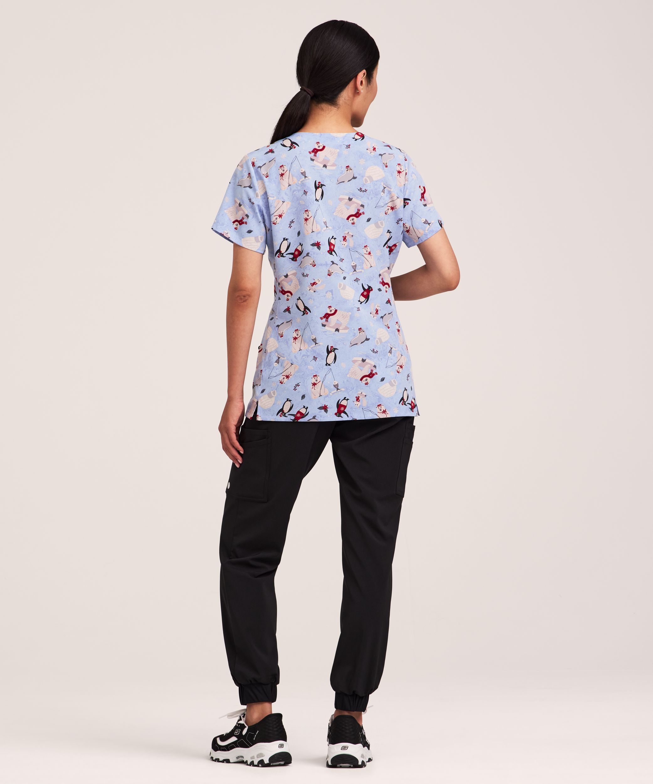 Haut d’uniforme médical à encolure en V pour femmes, Health Pro