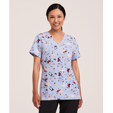 Haut d’uniforme médical à encolure en V pour femmes, Health Pro Front_Flat