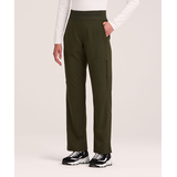 Pantalon d'uniforme médical cargo à taille yoga pour femmes, Scrubletics Front_Flat