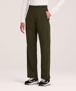 Scrubletics Women's Yoga Waist Cargo Scrub Pants