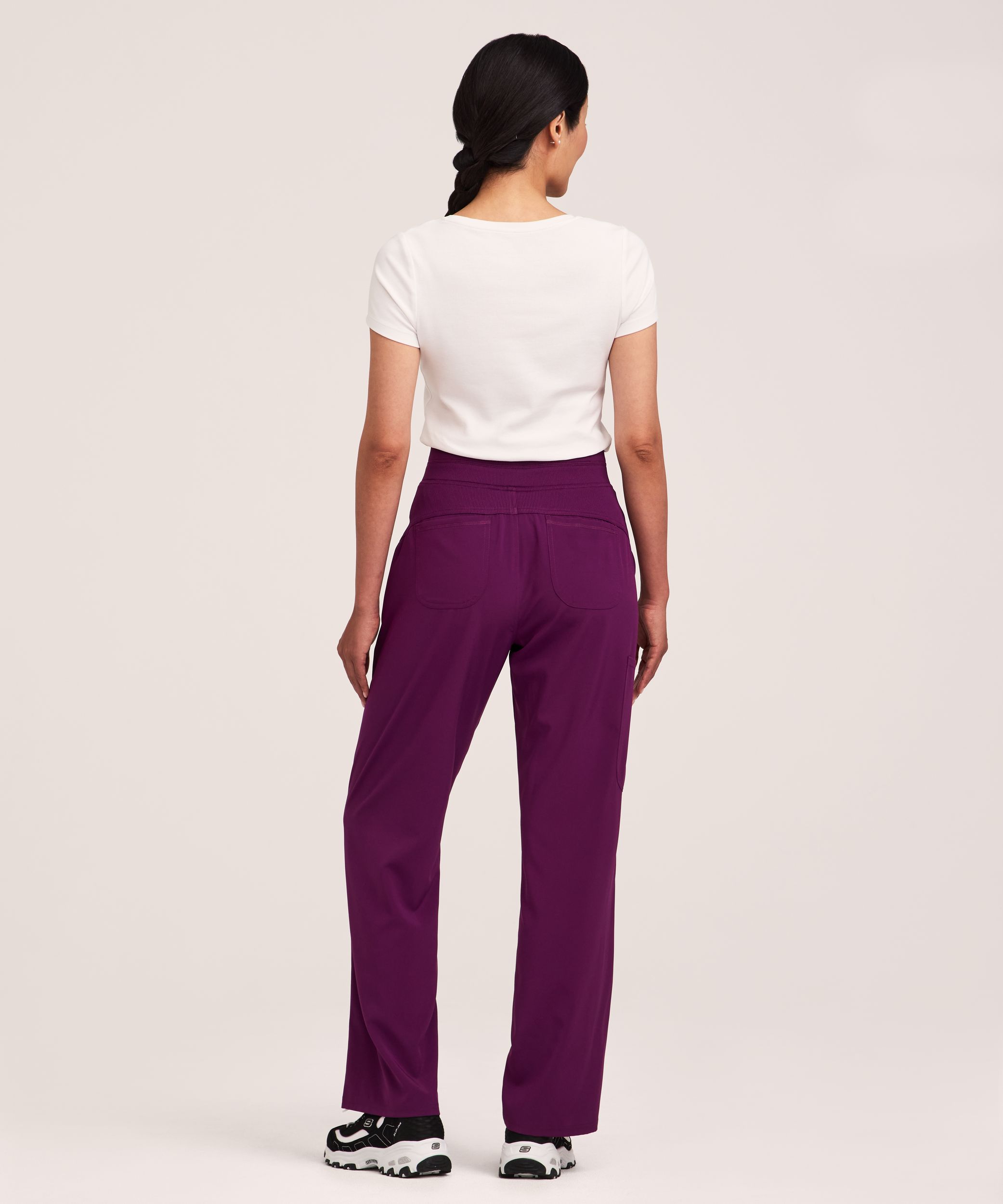 Pantalon d'uniforme médical cargo à taille yoga pour femmes, Scrubletics